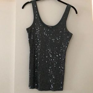 Green Sequin Tank